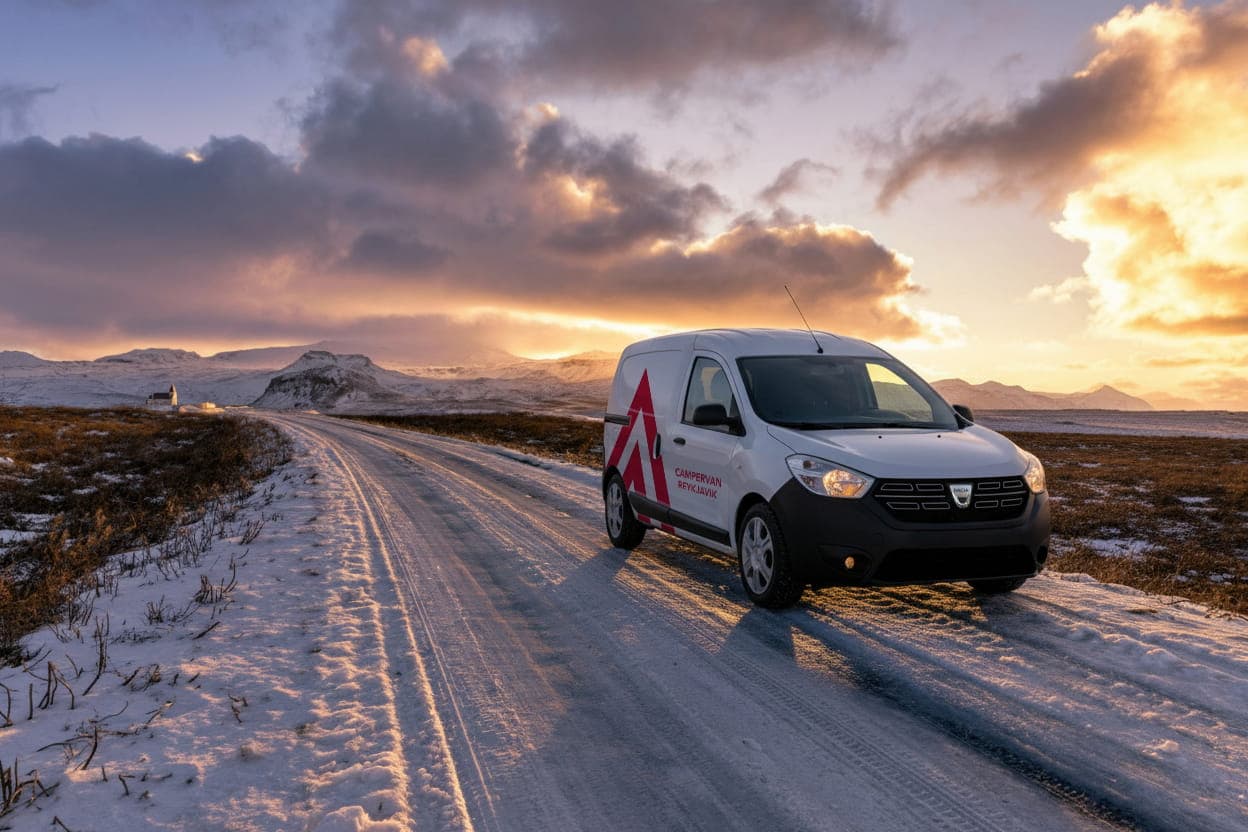 Spend Less with the Renault Kangoo Camper — Compact, Fuel-Efficient & Big on Value Renault Kangoo budget campervan in Iceland—compact, fuel-efficient rental ideal for two travelers who want to spend less and explore more.